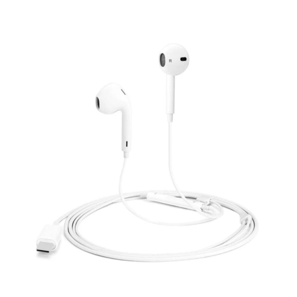 Audífonos Blancos entrada Tipo C Modelo 1522 - Imagen 2