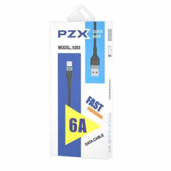 Cable para Celular de Carga y Datos Modelo V203 Color Negro - Imagen 2