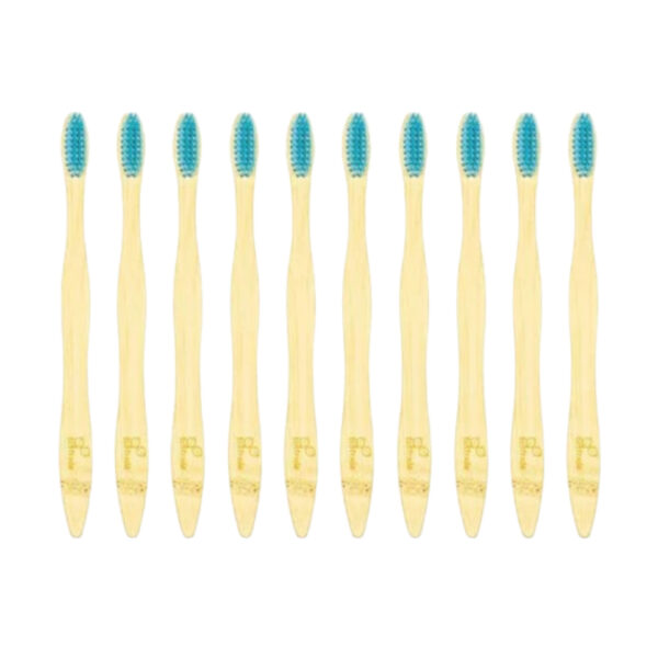 Cepillo de Dientes en Bambu Adulto Azul 10 Unidades Ecotrade