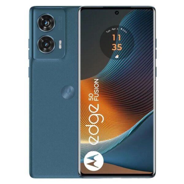 Combo Celular Motorola Edge 50 Fusion Verde 256 GB 8 Ram 5G mas Audifonos Moto Buds Celeste - Imagen 2