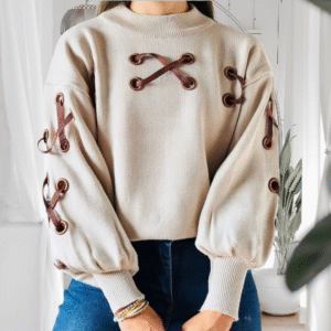 Sweater trenza coquette