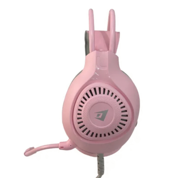 Audífonos Diadema Gaming RGB Jertech HG01 Rosado - Imagen 2