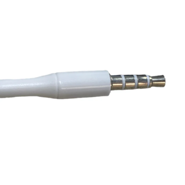 Audífonos con cableado y doble parlante Blancos Modelo 1520 - Imagen 3