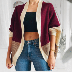Cardigan Borgoña