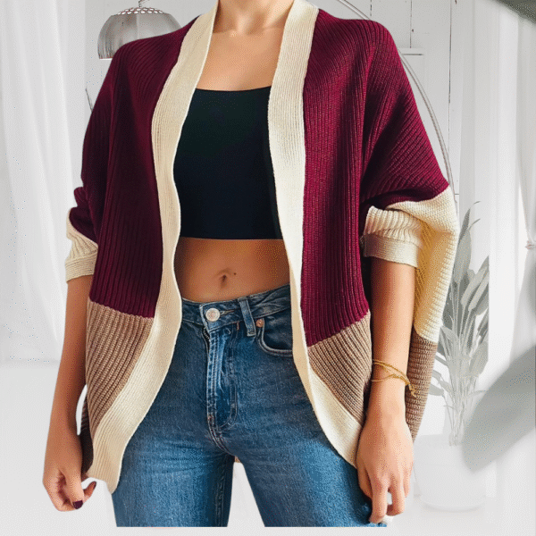 Cardigan Borgoña