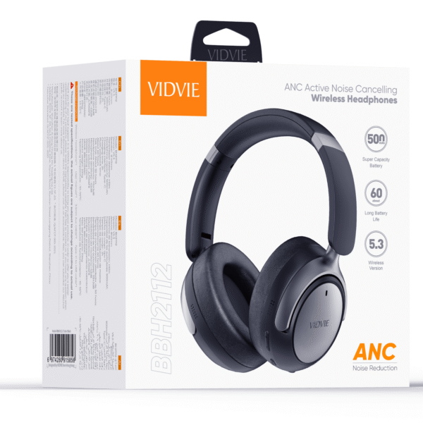 Audífonos Diadema Inalámbrica BBH2112 Vidvie Negro - Imagen 3