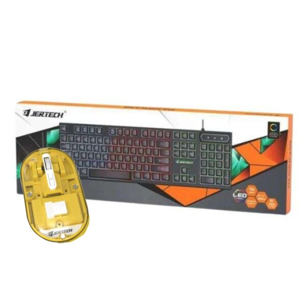 Combo Teclado Membrana Gamer rgb Jertech K348 y Mouse Inalámbrico WB120 - Imagen 3