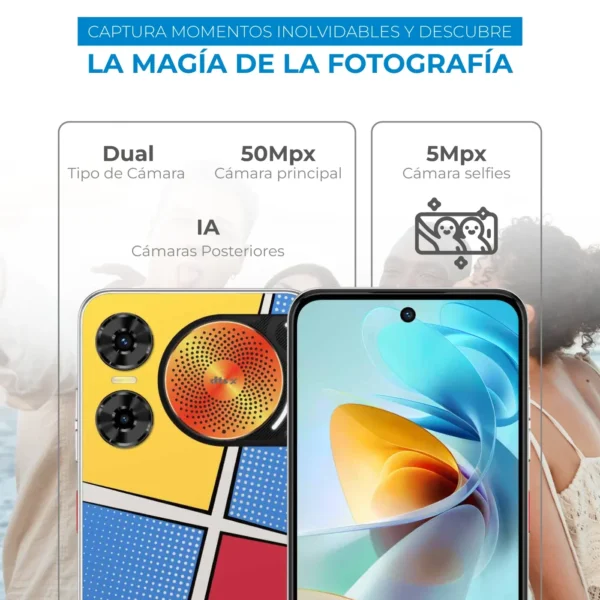 Celular Zte Nubia Music 128 Almacenamiento 4 y 4 Ram Arcoiris - Imagen 3