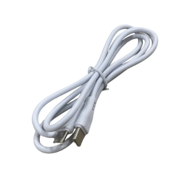 Cable de 1 metro con entrada Tipo C Modelo S 17 Blanco - Imagen 3
