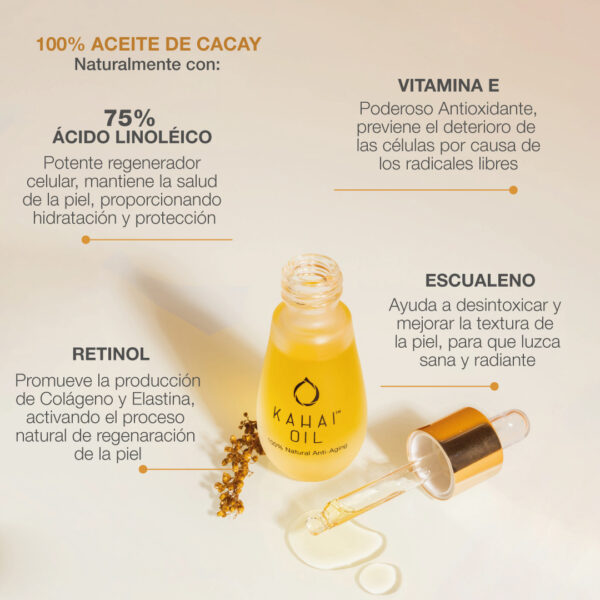 Aceite Facial Anti Edad Natural KAHAI OIL - Imagen 4