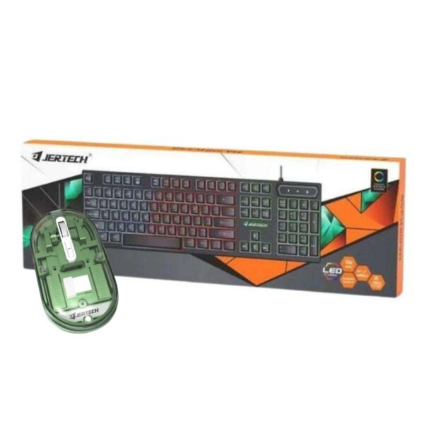 Combo Teclado Membrana Gamer rgb Jertech K348 y Mouse Inalámbrico WB120 - Imagen 2
