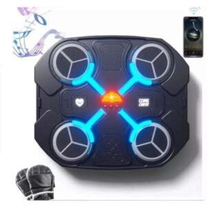 Boxeador Interactivo con Luces y Bluetooth Desafía los 4 Paneles de Poder y Ritmo