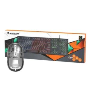 Combo Teclado Membrana Gamer rgb Jertech K348 y Mouse Inalámbrico WB120