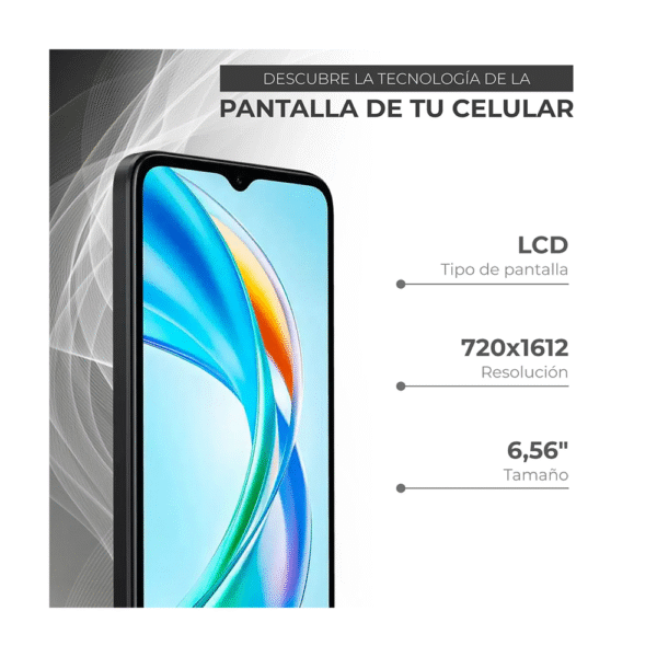 Celular Honor X5B Plus 256 Almacenamiento 4 y 4 Ram Negro - Imagen 5