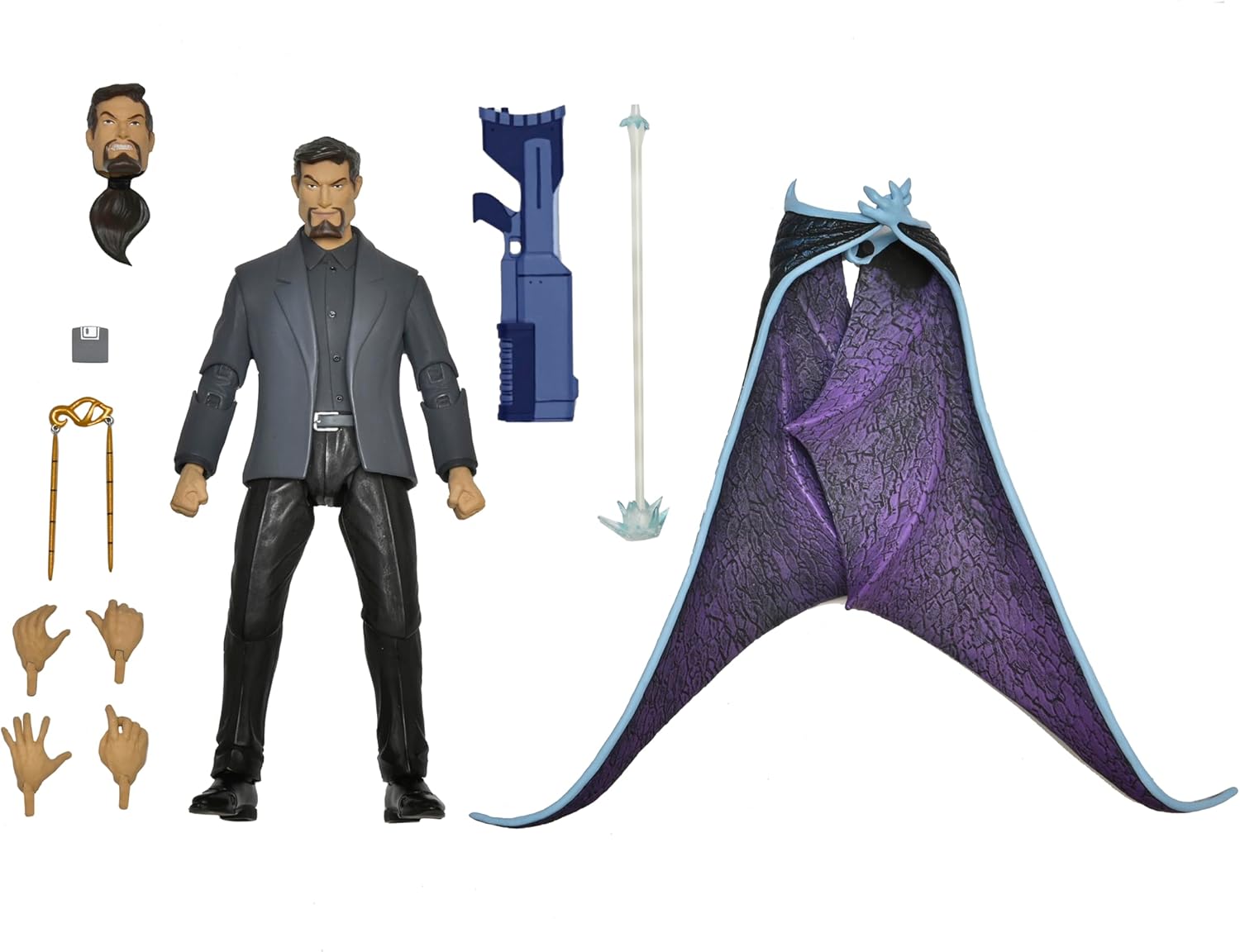 Figura de accion Disney Gargoyles David Xanatos Ultimate Neca con accesorios - Imagen 2