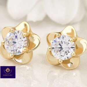 Aretes Flory Plata Oro