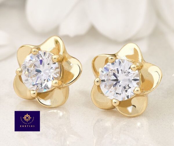 Aretes Flory Plata Oro