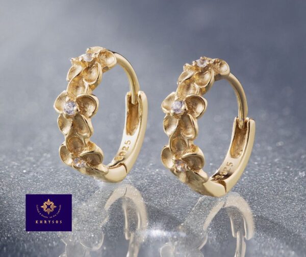 Aretes Garden Plata Oro - Imagen 2