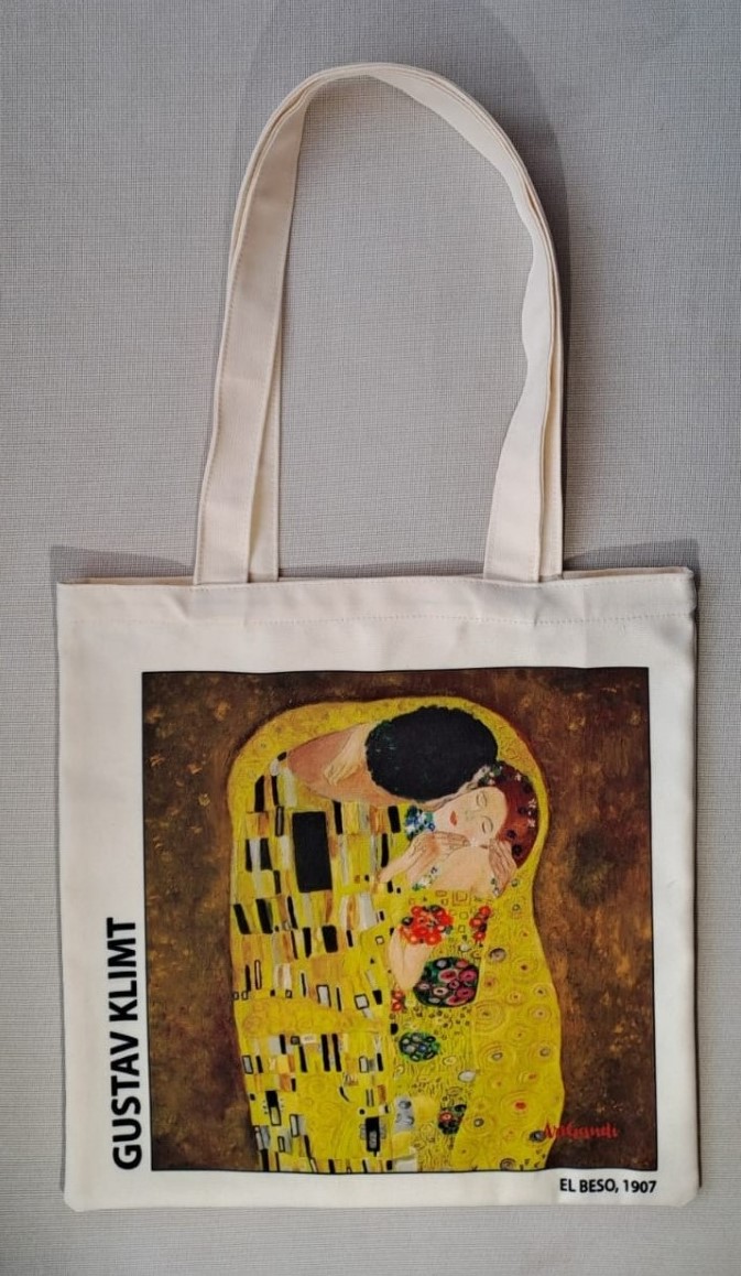 TOTEBAG EL PRIMER BESO DE GUSTAV KLIMT - Imagen 2