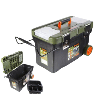 CARRO PORTAHERRAMIENTAS ORGANIZADOR BAUKER 25PG MANGO EXTENSIL RUEDAS