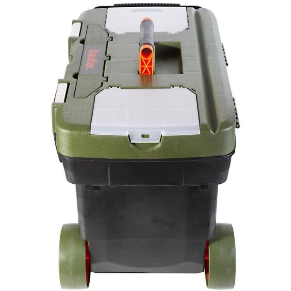 CARRO PORTAHERRAMIENTAS ORGANIZADOR BAUKER 25PG MANGO EXTENSIL RUEDAS - Imagen 4