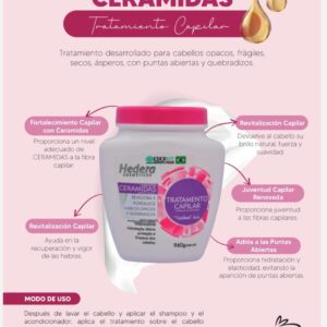 Tratamiento capilar con ceramidas Hereda Cosmecticos