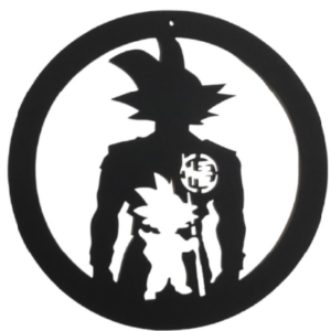 Cuadro decorativo en MDF GOKU FASES
