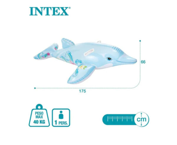 Flotador De Delfín Inflable Intex 175cm - Imagen 3