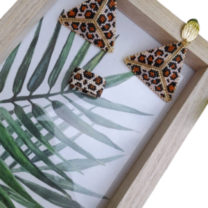 Aretes Triangulares Animal Print