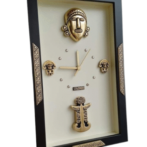 Reloj Decorativo Artesanal Precolombino