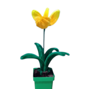 Orquídea decorativa tipo Zapatico hecha a mano