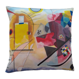 COJíN AMARILLO ROJOO Y AZUL DE WASSILY KANDINSKY