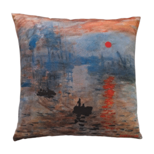 COJíN IMPRESION SOL NACIENTE DE CLAUDE MONET
