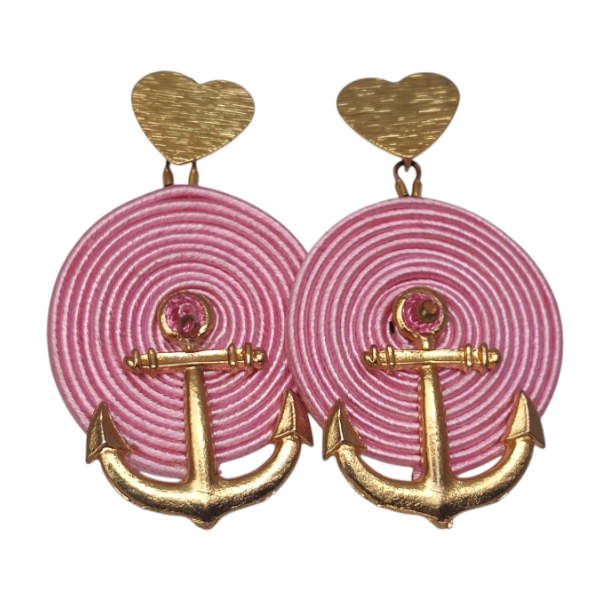 Aretes Ancla Dorada
