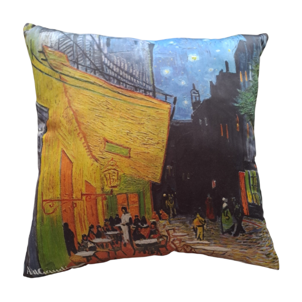 COJíN TERRAZA DE CAFE POR LA NOCHE DE VICENT VAN GOGH