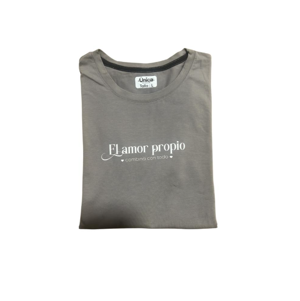 2x1 Camisetas El amor propio combina con todo y Bonita