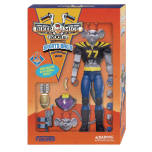 Figura de acción Biker Mice from Mars Sports Bros Touchdown Modo edición PX con accesorios