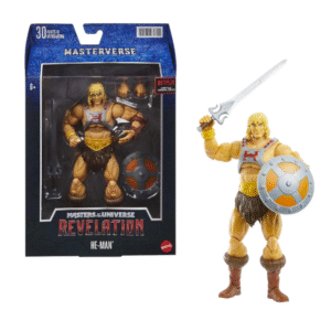 Figura de acción Masters of the Universe Masterverse He Man Revelation con espada y escudo