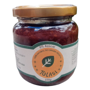 Mermelada de Moras y Ruibarbo Endulzada con miel de Yacón de 230g