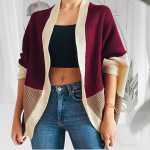 Cardigan Borgoña