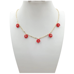 Cadena Flor Chaquiras