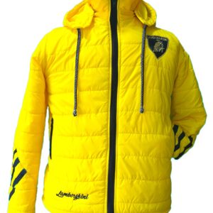 Chaqueta Acolchada en Nylon con Bordados y Capota Estilo Unisex
