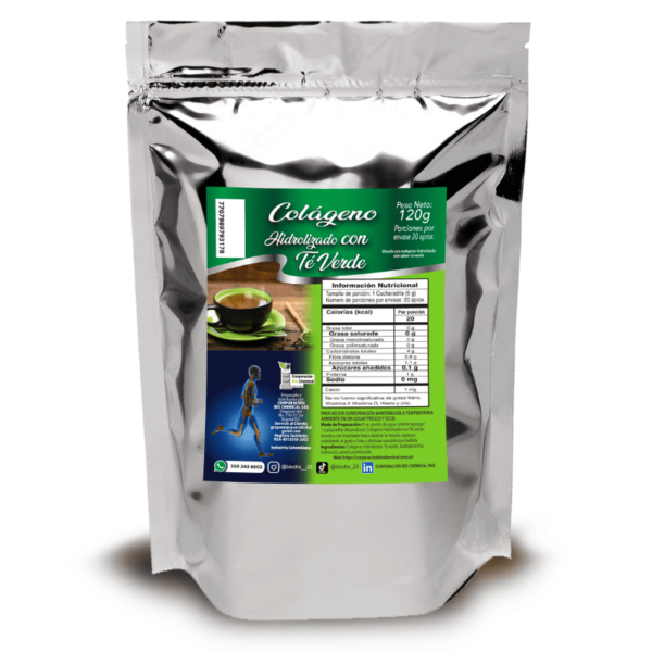 Colágeno Hidrolizado Bio Chemical con Té Verde Puro Extracto 120 g