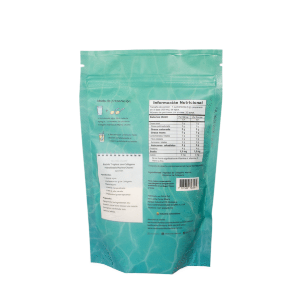 Colágeno Hidrolizado Marino 100g Bio chemical - Imagen 2