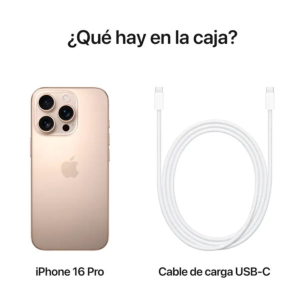 Celular iphone 16 pro 128 gb 8 Ram Titanio Desierto - Imagen 4