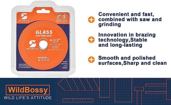 DISCO CORTE DE VIDRIO 4PULG EJE 7 8 DIAMANTE ULTRAFINO 1MM DURABLE - Imagen 6