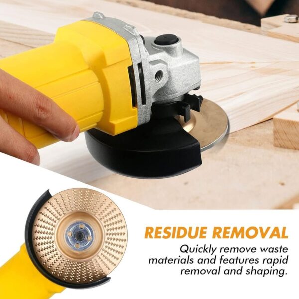 DISCO DE TALLADO MOLDEO Y BISELADO DE MADERA DE 4PG EJE 7otvs 3PCs - Imagen 5