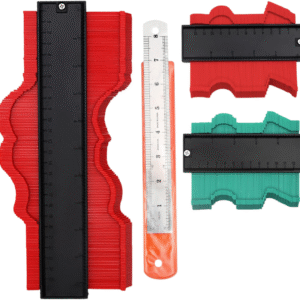MEDIDOR DUPLICADOR CONTORNOS IRREGULARES Y REGLA ACEX 20CM 4 PCs