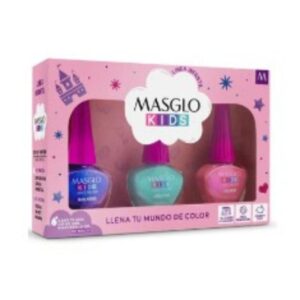 MASGLO KIDS KIT ARCOIRIS ESMALTES PARA NIÑAS