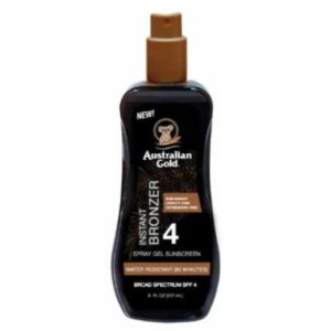 AUSTRIAL GOLD INSTANT BRONZER 4SPF SPRAY GEL SUNSCREEN 237ML